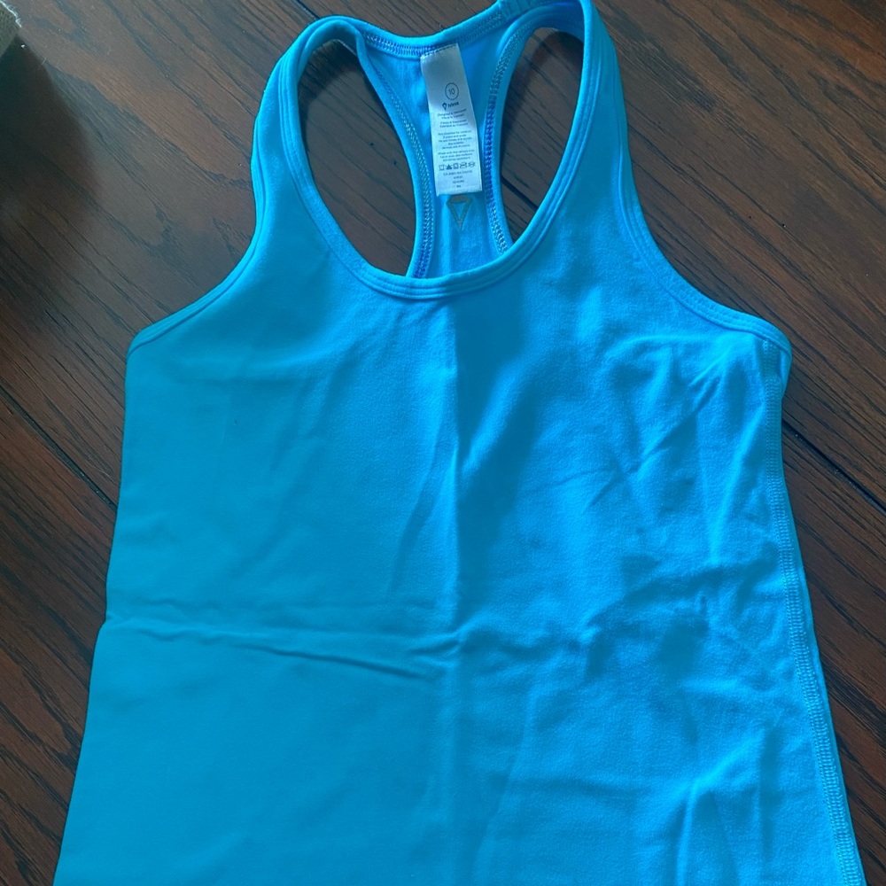 Ivivva bright blue racer-back tank